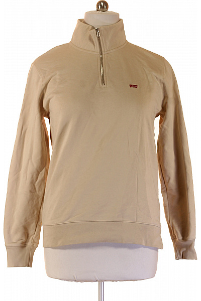 LEVIS béžová mikina se stojáčkem a zipem u krku Velikost M | LEVIS | obrázek 2