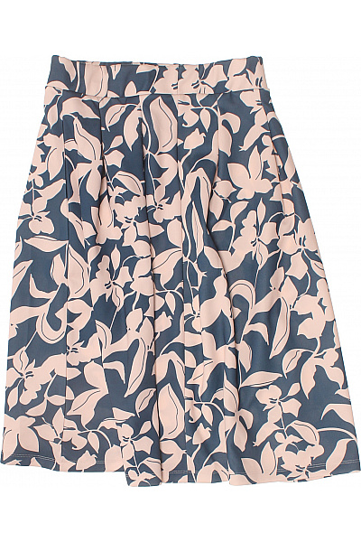 Dámská midi sukně s potiskem květinová růžová Velikost 38 | Unimoda | obrázek 2