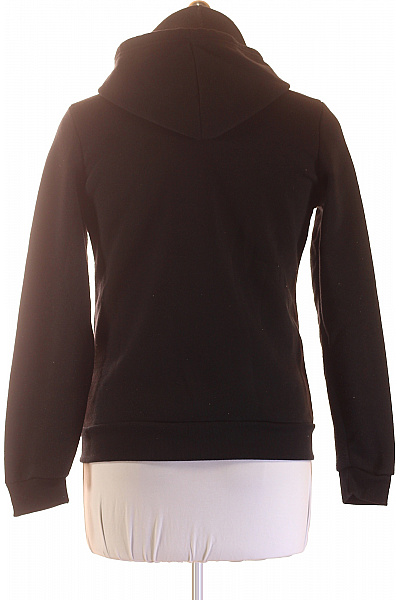 Dámská černá mikina s kapucí a dlouhým rukávem na zip Velikost L | Unimoda | obrázek 2