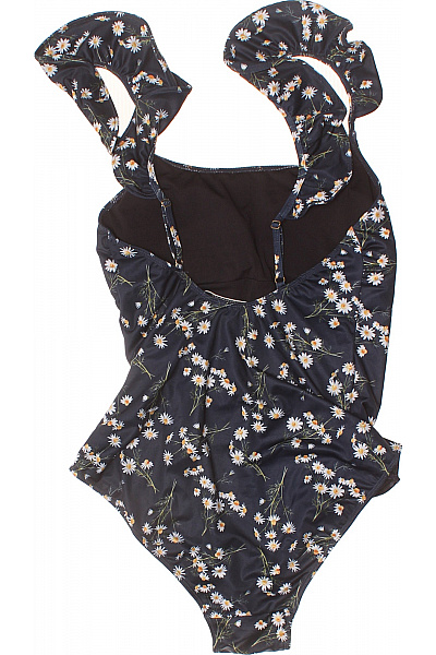 UNDERPROTECTION jednodílné plavky květinové s volánky černé Velikost XL | UNDERPROTECTION | obrázek 3