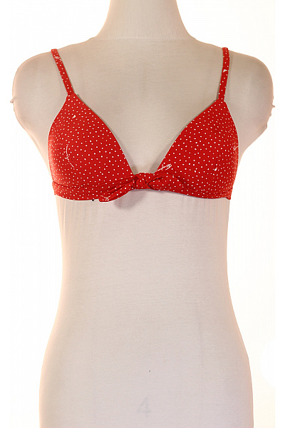 ARMANI dámské plavky červené puntíkované trojúhelníkové na zavazování Velikost m | ARMANI | obrázek 2