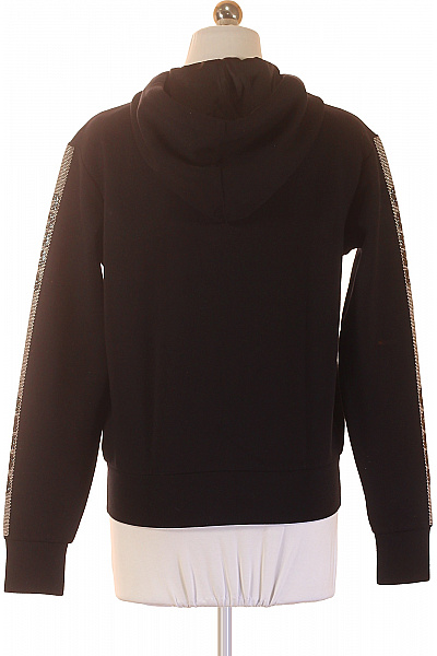 Guess Dámská černá mikina s kapucí a kamínky na rukávech Vel. EU S | Guess | obrázek 2