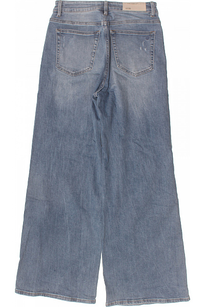 ELIAS RUMELIS Dámské džíny modré volné se širokými nohavicemi děravé Velikost 26 | ELIAS RUMELIS | obrázek 2