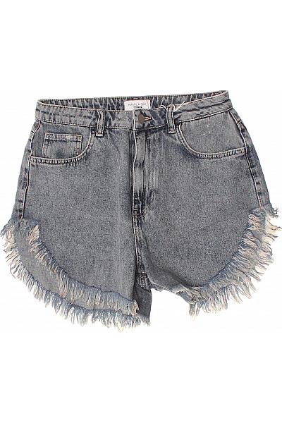 Dámské džínové kraťasy volnočasové krátké s kapsami Vel. 29 | Unimoda | obrázek 2