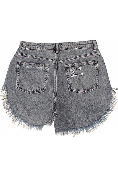 Dámské džínové kraťasy volnočasové krátké s kapsami Vel. 29 | Unimoda | obrázek 3