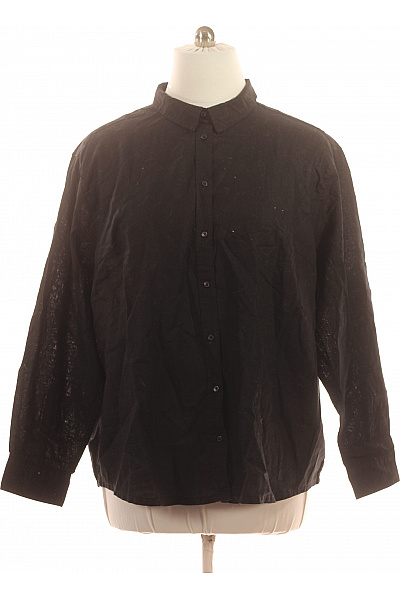 URBAN CLASSICS Dámská košile s dlouhým rukávem černá Vel. 3xl | URBAN CLASSICS | obrázek 2