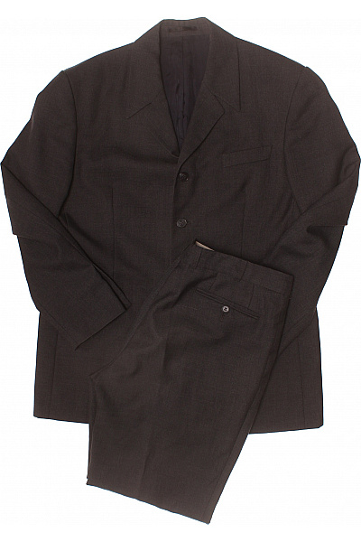 Pánské Oblek Šedý Klasický Vel. XXL