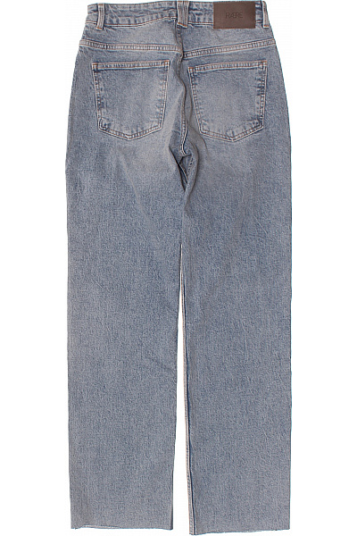 Dámské modré bavlněné džíny volné vintage se širokými nohavicemi Velikost 26 | Unimoda | obrázek 2