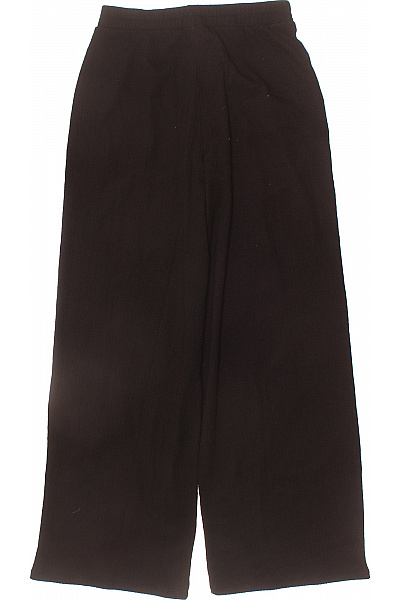 Dámské černé široké volnočasové kalhoty polyesterové Velikost 36 | Unimoda | obrázek 2