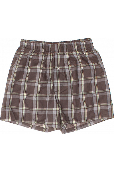 Sanetta Chlapecké kostkované bavlněné trenky hnědé Vel. 140 | Sanetta | obrázek 2