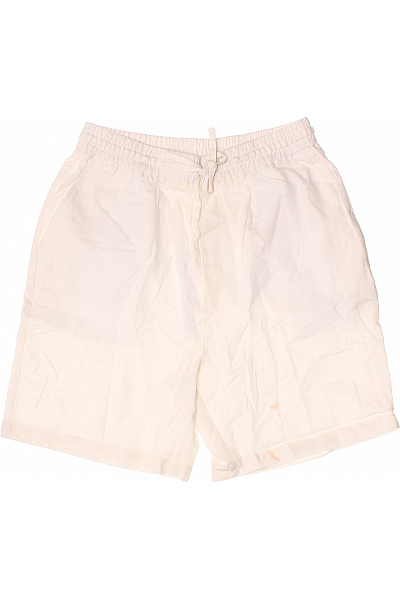 Dámské Lněné Volnočasové Krátké šortky S Gumou V Pase Velikost M