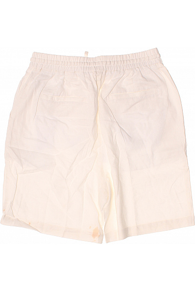 Dámské lněné volnočasové krátké šortky s gumou v pase Velikost M | Unimoda | obrázek 2