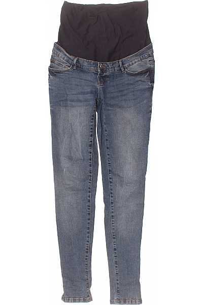 VERO MODA Dámské Těhotenské Džíny Modré Strečové úzké Velikost M