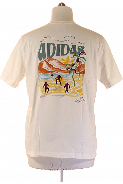 ADIDAS Pánské bavlněné tričko s krátkým rukávem a potiskem Vel. L | ADIDAS | obrázek 3