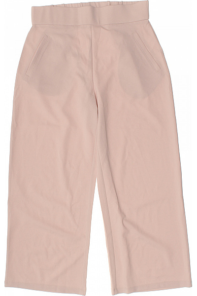 ONLY Dámské Růžové široké Volnočasové Kalhoty S Kapsami Velikost 32