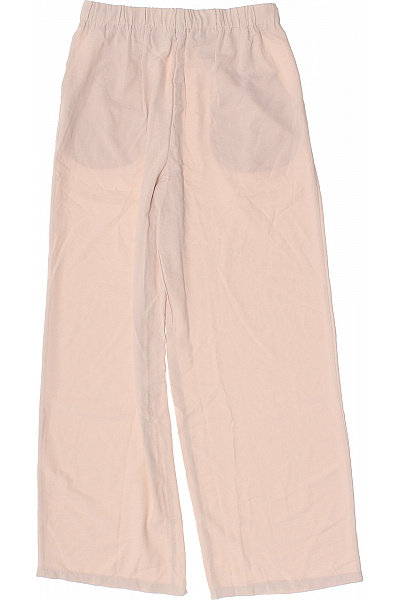 Dámské široké kalhoty s kapsami volnočasové růžové Velikost 38 | Unimoda | obrázek 3