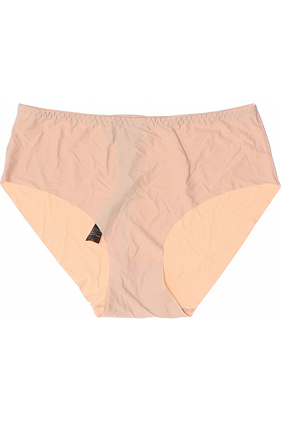 ARMANI Dámské Kalhotky Bavlněné Béžové Hladké Klasické Velikost EU M