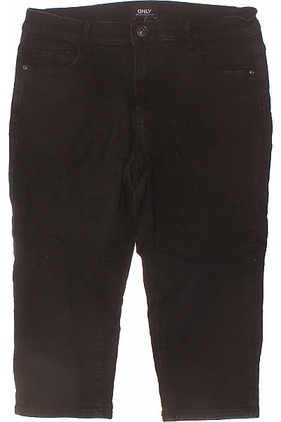 ONLY Dámské Tříčtvrteční Džínové Kraťasy S Kapsami černé Velikost L