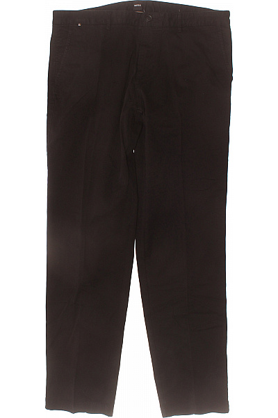 Hugo Boss Pánské Bavlněné Kalhoty Volnočasové Rovné černé Velikost DE 52