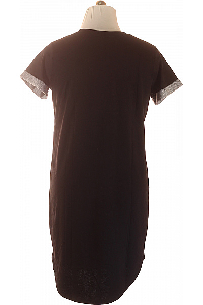 ONLY Dámské tričkové šaty krátký rukáv bavlněné černé volnočasové Velikost XL | ONLY | obrázek 2