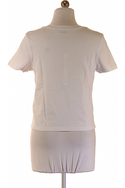 Calvin Klein Dámské tričko s krátkým rukávem bílé jednobarevné basic crop top Velikost S | Calvin Klein | obrázek 2