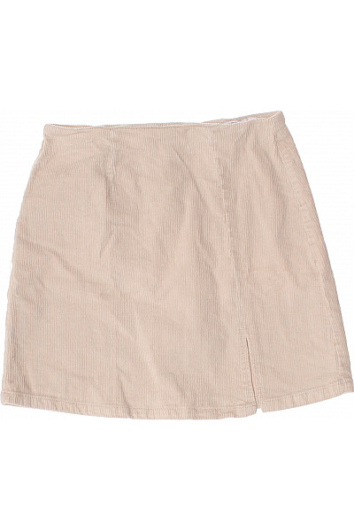 VERO MODA Dámská manšestrová mini sukně s rozparkem béžová Velikost S | VERO MODA | obrázek 2