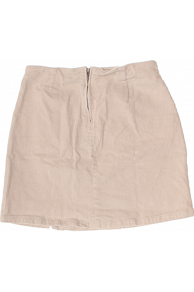 VERO MODA Dámská manšestrová mini sukně s rozparkem béžová Velikost S | VERO MODA | obrázek 3