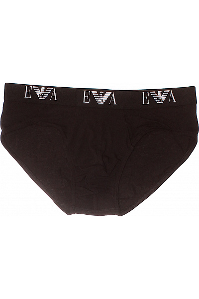 ARMANI Pánské Bavlněné Slipy černé Vel. EU M