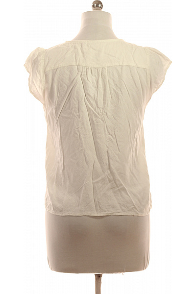 WE  dámská košile bílá krátký rukáv volná ležérní letní Vel. M | WE  | obrázek 3