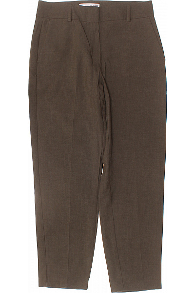 SELECTED Dámské Elegantní Hnědé Kalhoty Business Rovné Vel. 36/32