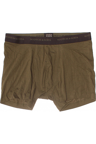 Scotch & Soda Pánské Boxerky Khaki Bavlněné Vel. EU L