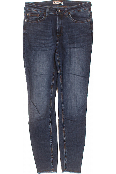 ONLY Dámské Džíny Strečové úzké S Vysokým Pasem Modré Velikost M