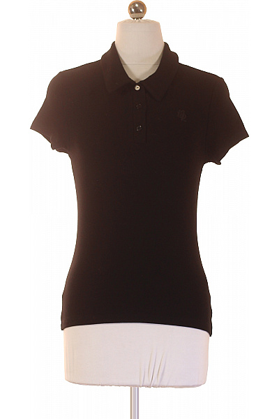 LeGer by Lena Gercke Dámské černé polo tričko s krátkým rukávem a výšivkou Velikost 40 | LeGer by Lena Gercke | obrázek 2