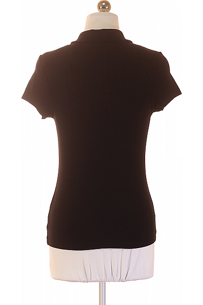 LeGer by Lena Gercke Dámské černé polo tričko s krátkým rukávem a výšivkou Velikost 40 | LeGer by Lena Gercke | obrázek 3