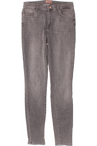 ONLY Dámské šedé Strečové Skinny Džíny S Vysokým Pasem Vel. L