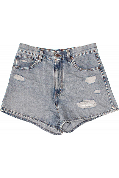 LEVIS Dámské modré džínové kraťasy s vysokým pasem vintage s kapsami Vel. 30 | LEVIS | obrázek 2