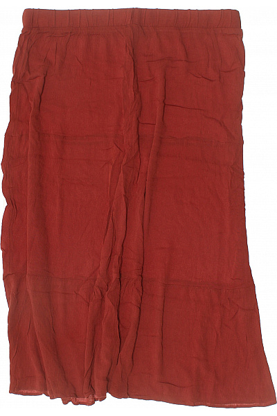 ZIZZI Dámská červená nabíraná midi sukně s gumou v pase Vel. L | ZIZZI | obrázek 3