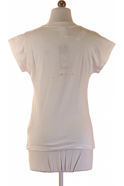 ADIDAS dámské tričko krátký rukáv bílé s nápisem basic Velikost S | ADIDAS | obrázek 2