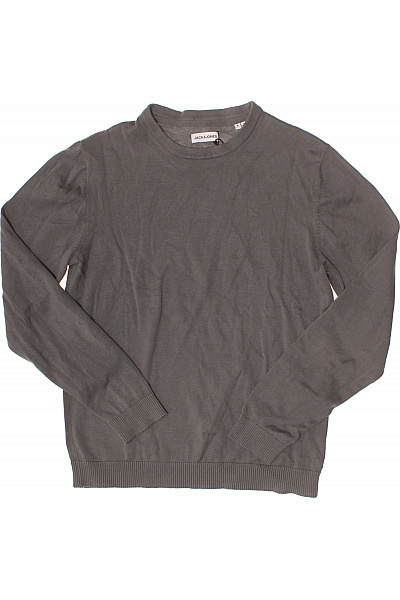 JACK & JONES Pánský svetr basic šedý žebrovaný Vel. S | JACK & JONES | obrázek 2
