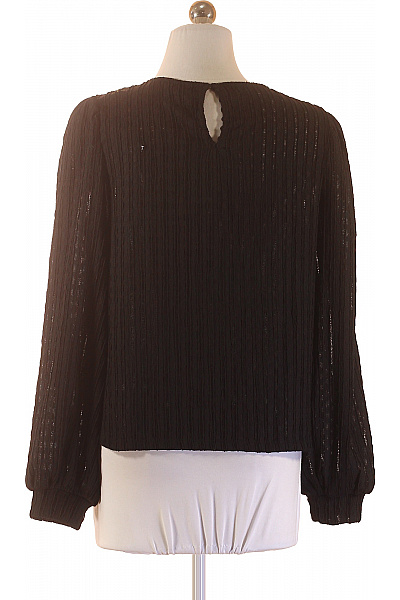 VERO MODA Dámská černá halenka s dlouhým rukávem a průstřihy Vel. S | VERO MODA | obrázek 3