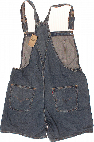 LEVIS Dámské džínové kraťasy s laclem volnočasové krátké s kapsami modré Velikost L | LEVIS | obrázek 2