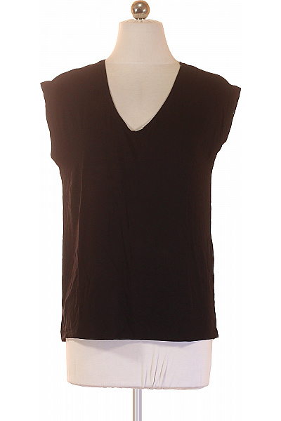 PIECES Dámské tričko bez rukávů černé viskózové basic Velikost S | PIECES | obrázek 2