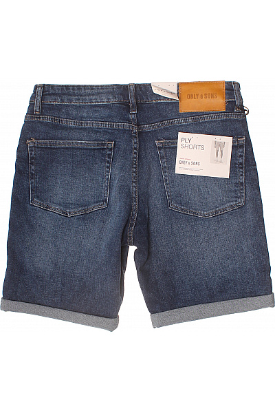 ONLY & SONS Pánské džínové kraťasy modré volnočasové s kapsami Vel. L | ONLY & SONS | obrázek 3
