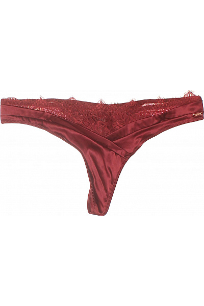 Hunkemoller Dámské Kalhotky Saténové Krajkové červené Vel. EU M