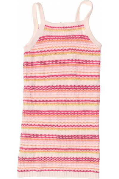 ONLY Dívčí pruhované bavlněné šaty na ramínka růžové Velikost 146/152 CM | ONLY | obrázek 3