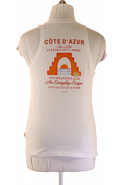 JACK & JONES bílé bavlněné tílko s nápisem a potiskem Vel. L | JACK & JONES | obrázek 2