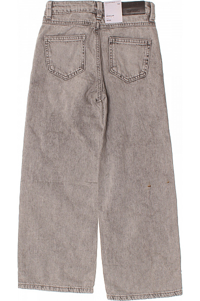 Name It Dívčí džíny šedé roztrhané bavlněné Vel. 122 | Name It | obrázek 2