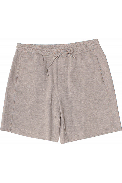 PULL&BEAR Pánské Teplákové Kraťasy šedé Volnočasové S Kapsami Vel. XL