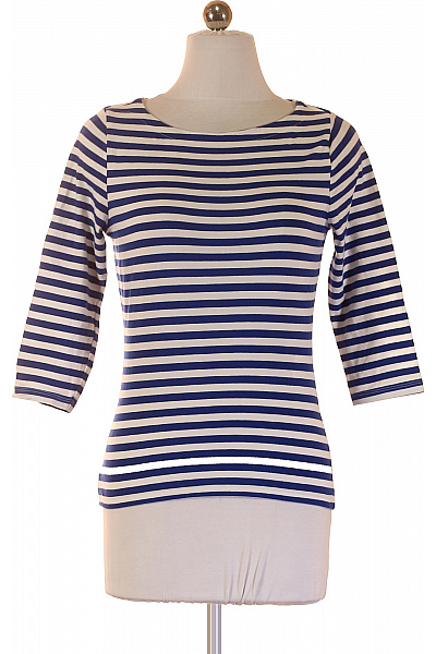 ONLY Dámské tričko s dlouhým rukávem pruhované modré basic Vel. S | ONLY | obrázek 2