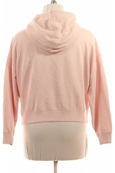 Guess růžová mikina s kapucí a výšivkou crop Velikost l | Guess | obrázek 3